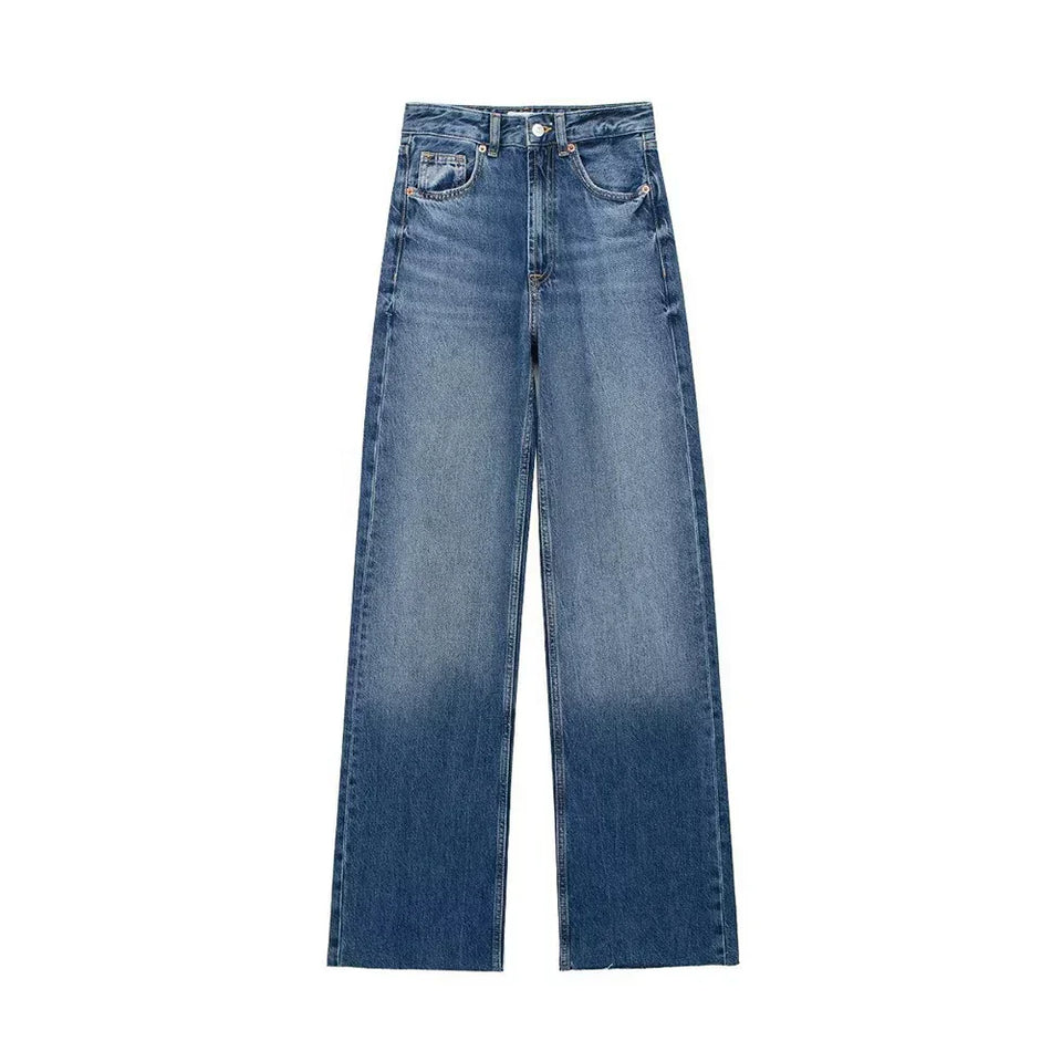 Blytthe - Rahat Denim Pantolon - Düz Kesim