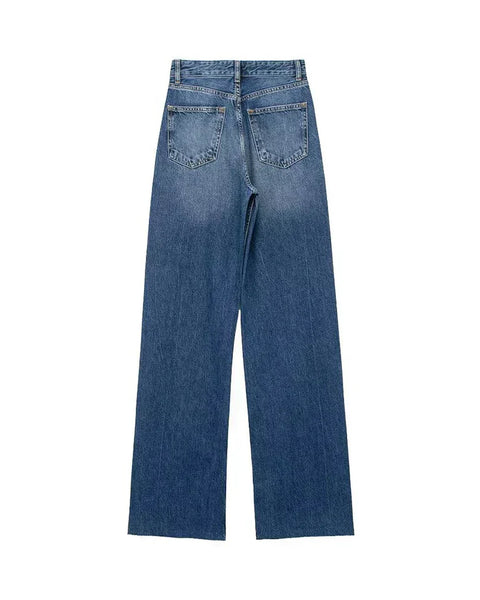 Blytthe - Rahat Denim Pantolon - Düz Kesim