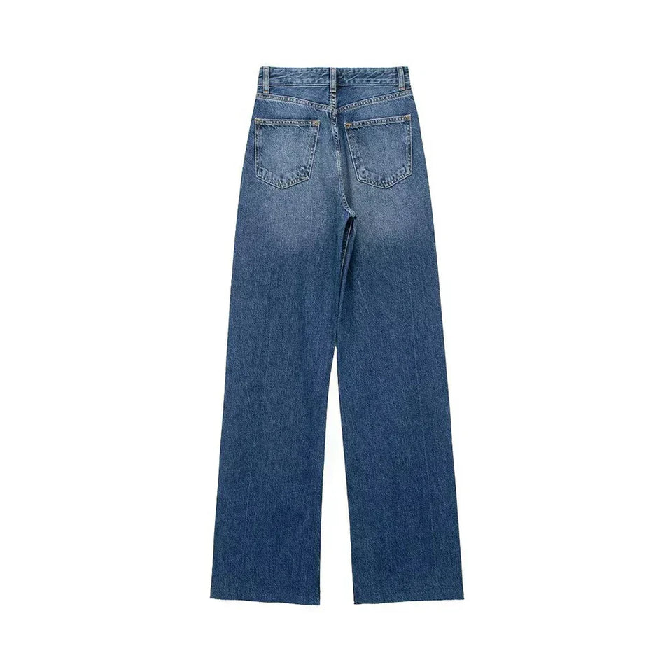 Blytthe - Rahat Denim Pantolon - Düz Kesim