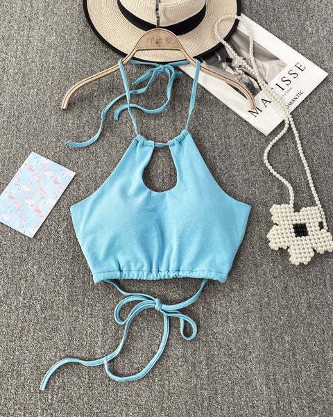 Seksi Sırt Açık Yastıklı Halter Atlet