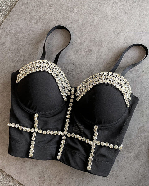 Boncuklu Diamante Yastıklı Toplama Korsesi