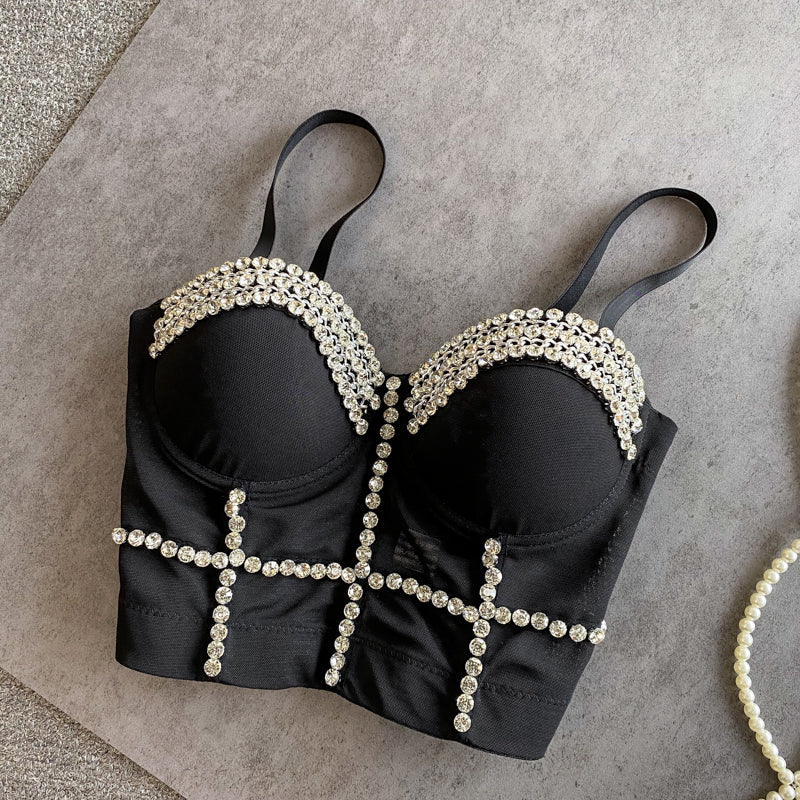 Boncuklu Diamante Yastıklı Toplama Korsesi