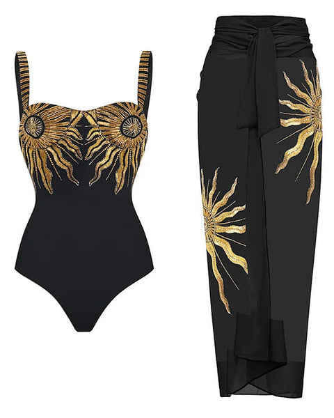 Ayçiçeği Payetli Mayo ve Etek