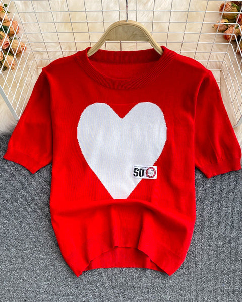 Aşk Buz İpeği Kısa Kol T-Shirt