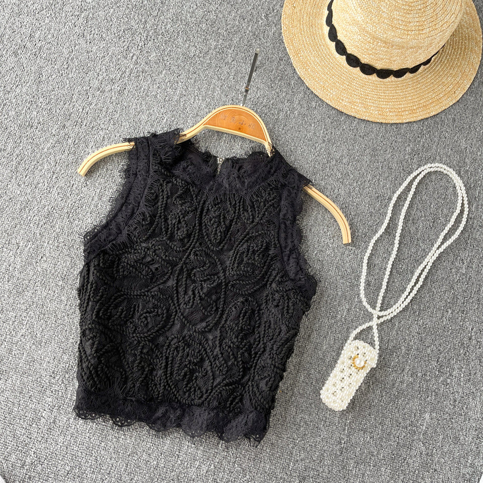 Fransız Vintage Dantel Yelek