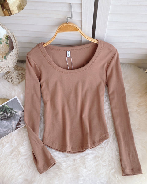 Basit Tasarım Şeker Renk T-Shirt