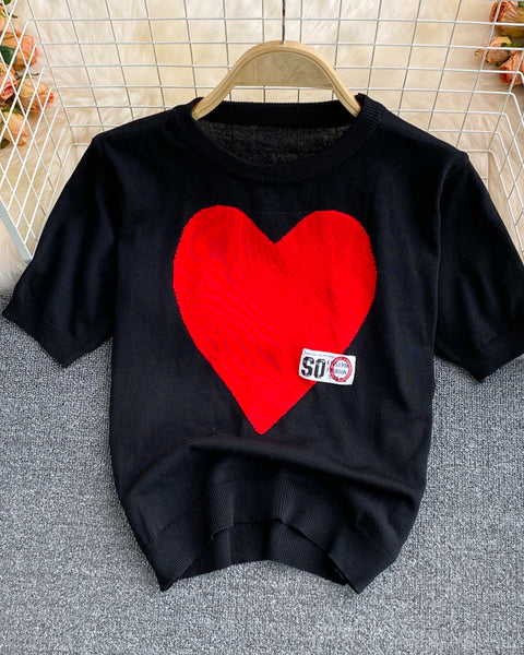 Aşk Buz İpeği Kısa Kol T-Shirt