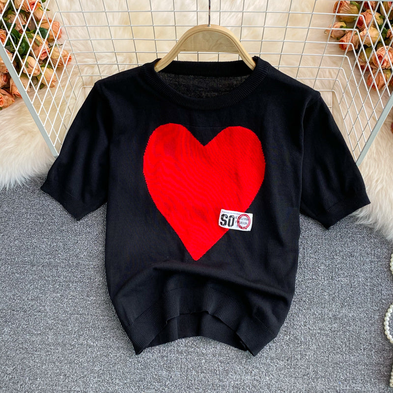 Aşk Buz İpeği Kısa Kol T-Shirt