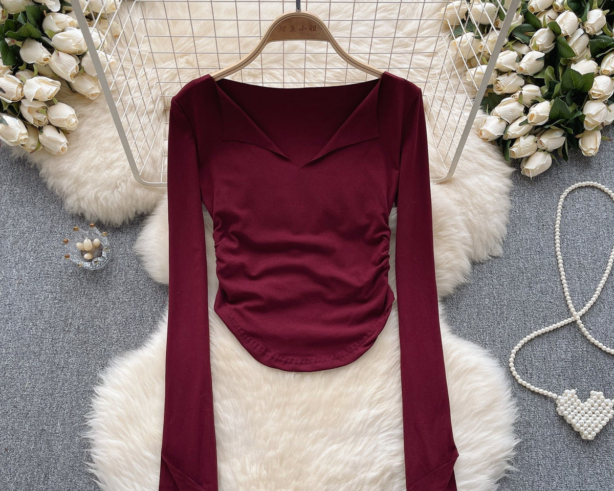 Basit Tasarım Yaka Slim Gömlek