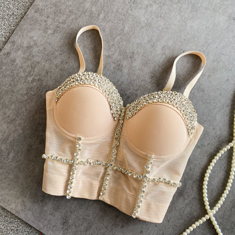 Boncuklu Diamante Yastıklı Toplama Korsesi