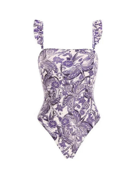 Çiçekli Mayo ve Dantel Detaylı Önlük Etek