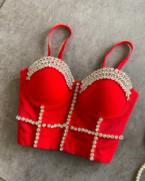 Boncuklu Diamante Yastıklı Toplama Korsesi