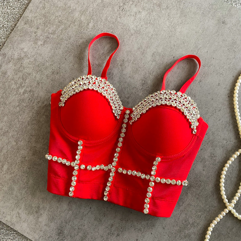 Boncuklu Diamante Yastıklı Toplama Korsesi