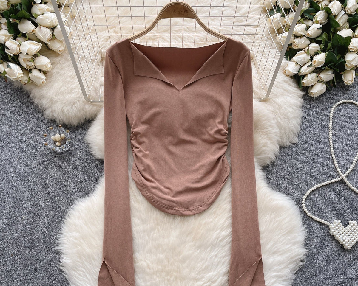 Basit Tasarım Yaka Slim Gömlek