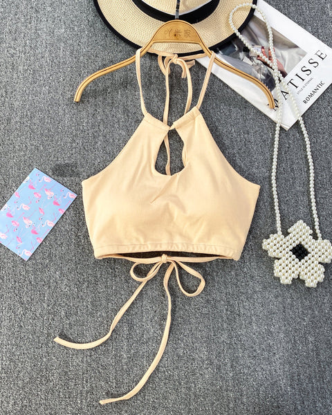 Seksi Sırt Açık Yastıklı Halter Atlet