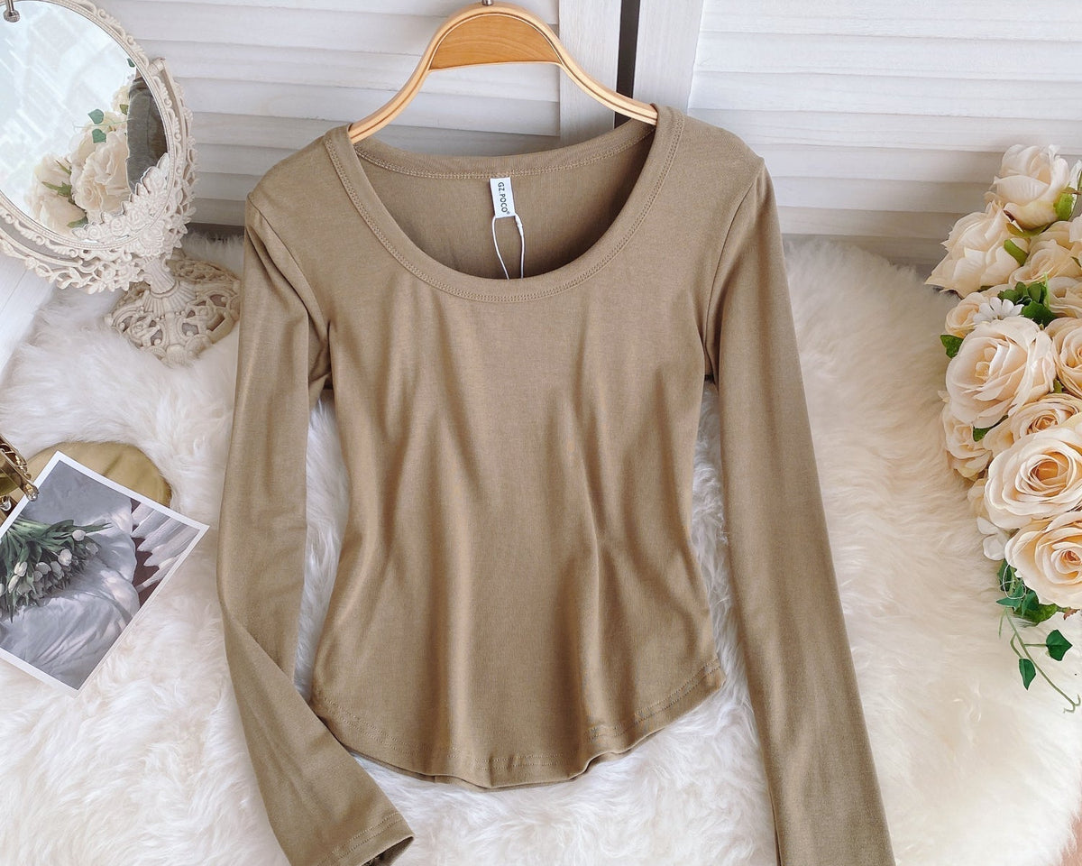 Basit Tasarım Şeker Renk T-Shirt