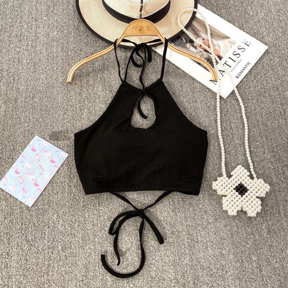 Seksi Sırt Açık Yastıklı Halter Atlet