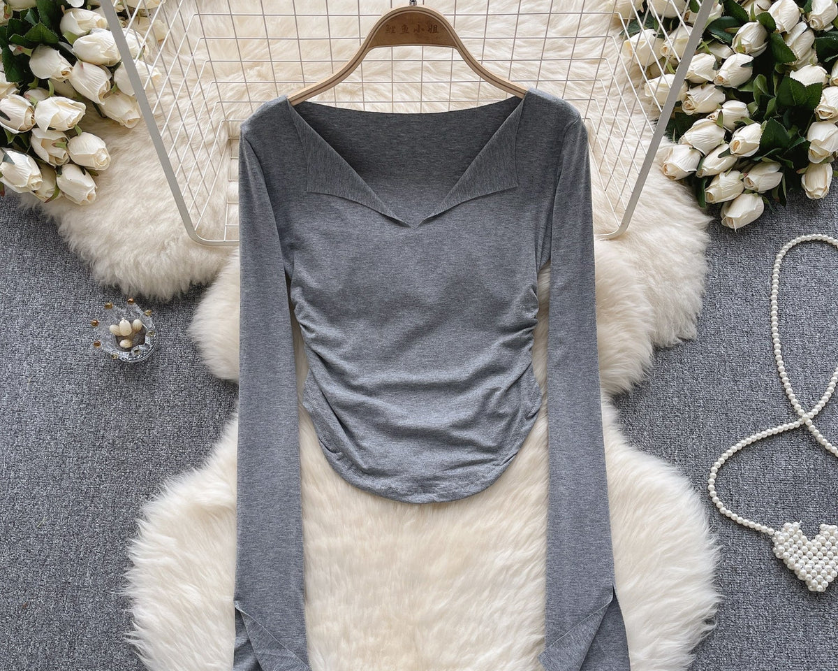 Basit Tasarım Yaka Slim Gömlek