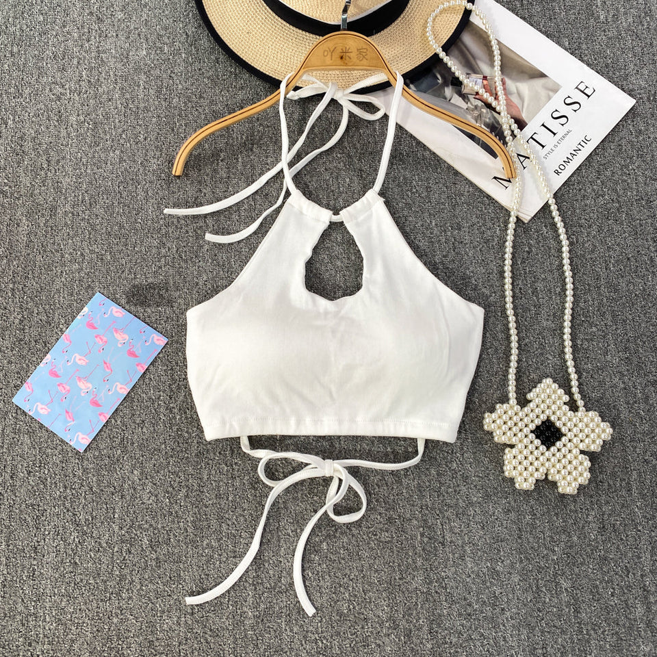 Seksi Sırt Açık Yastıklı Halter Atlet