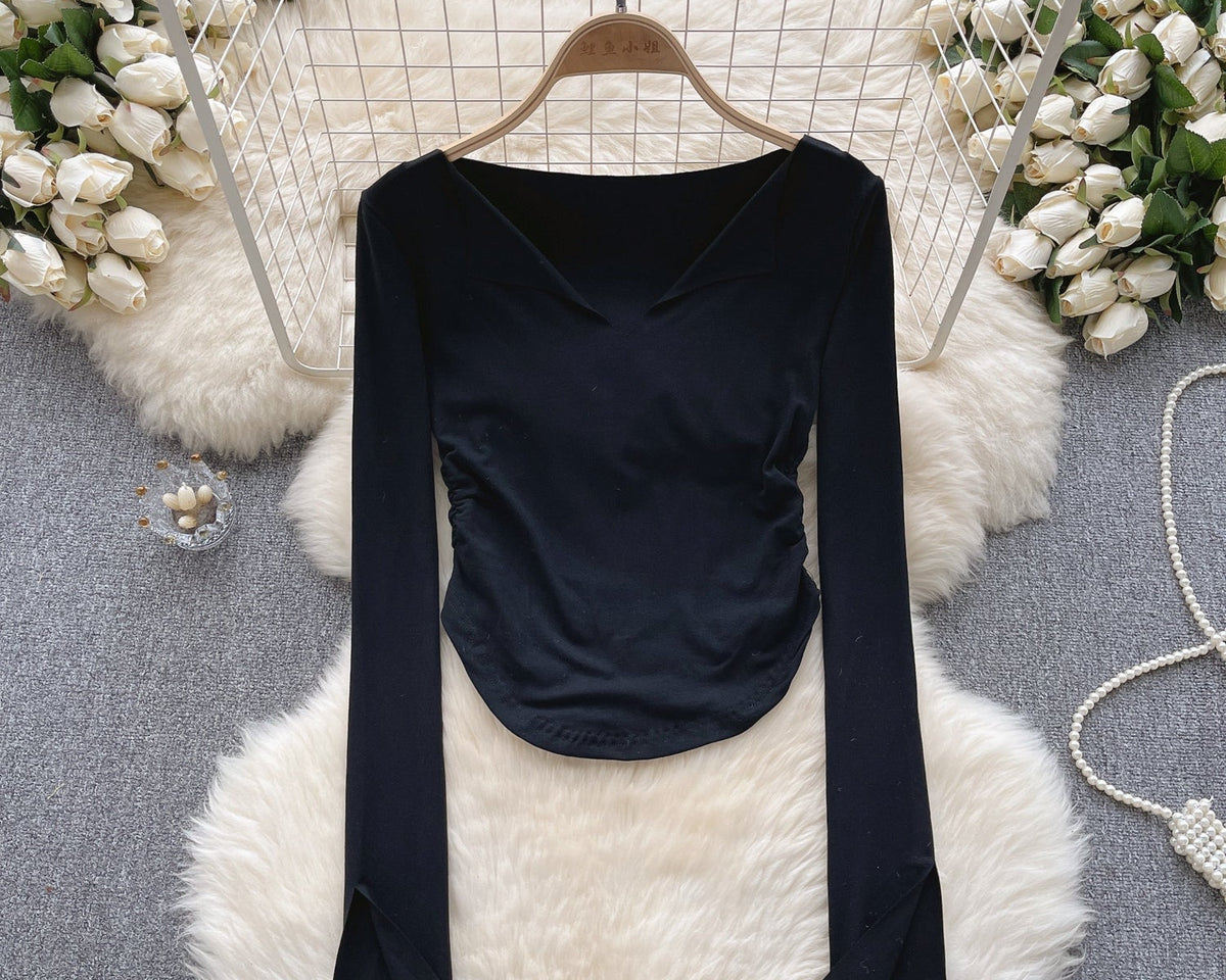 Basit Tasarım Yaka Slim Gömlek