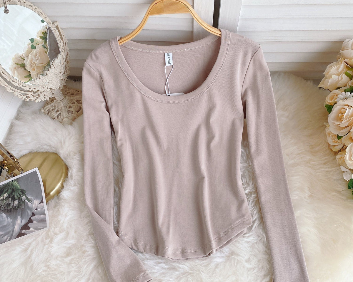 Basit Tasarım Şeker Renk T-Shirt