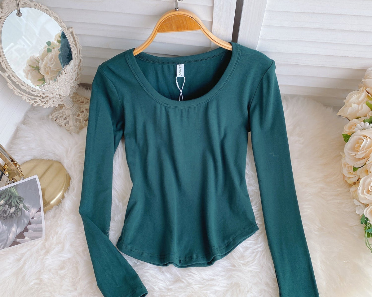 Basit Tasarım Şeker Renk T-Shirt