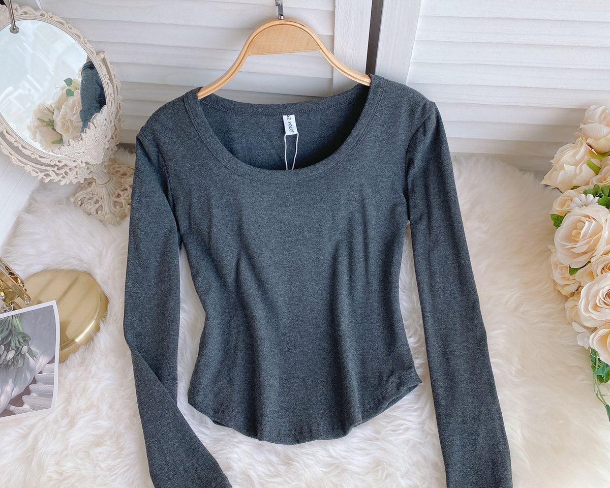 Basit Tasarım Şeker Renk T-Shirt