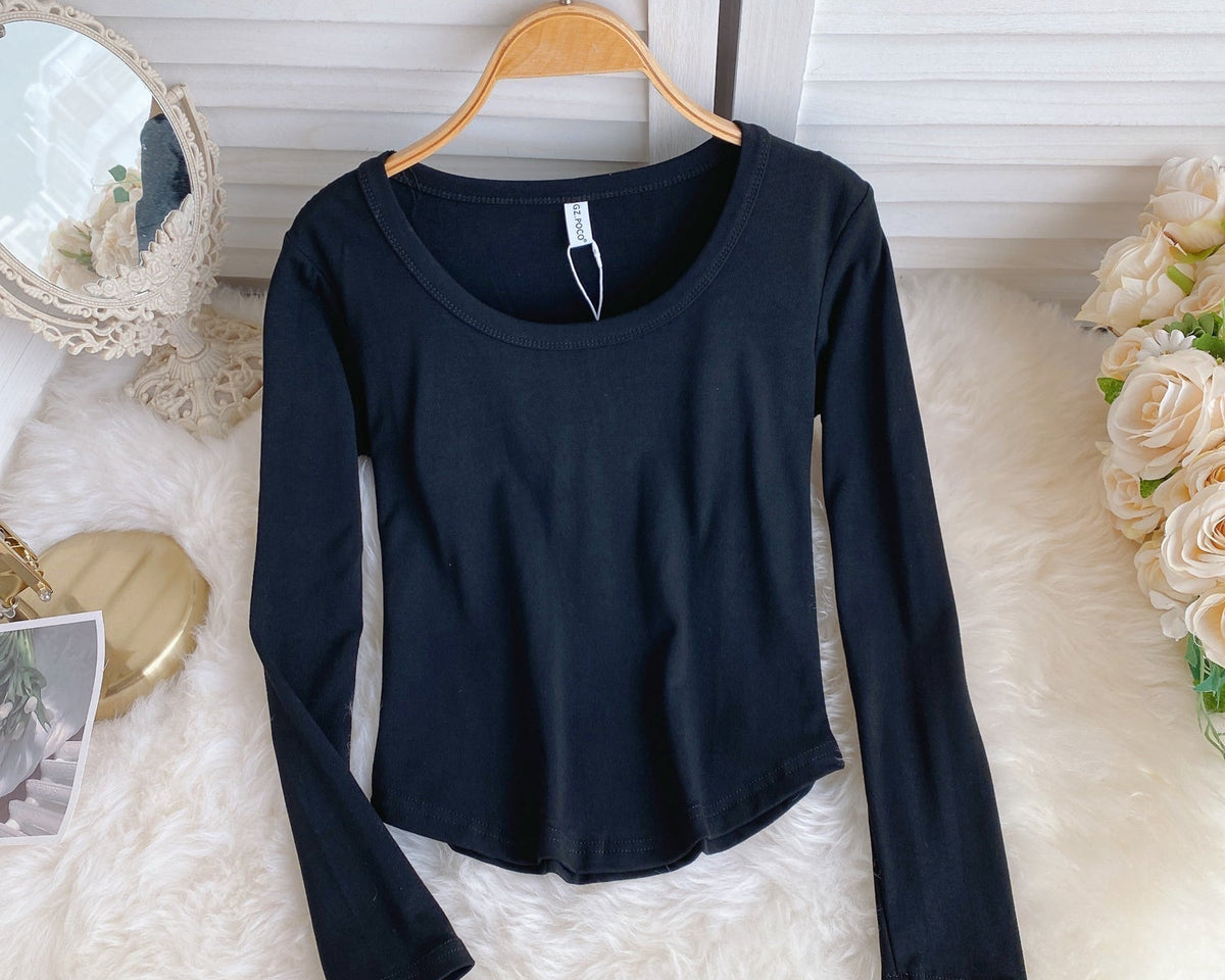 Basit Tasarım Şeker Renk T-Shirt