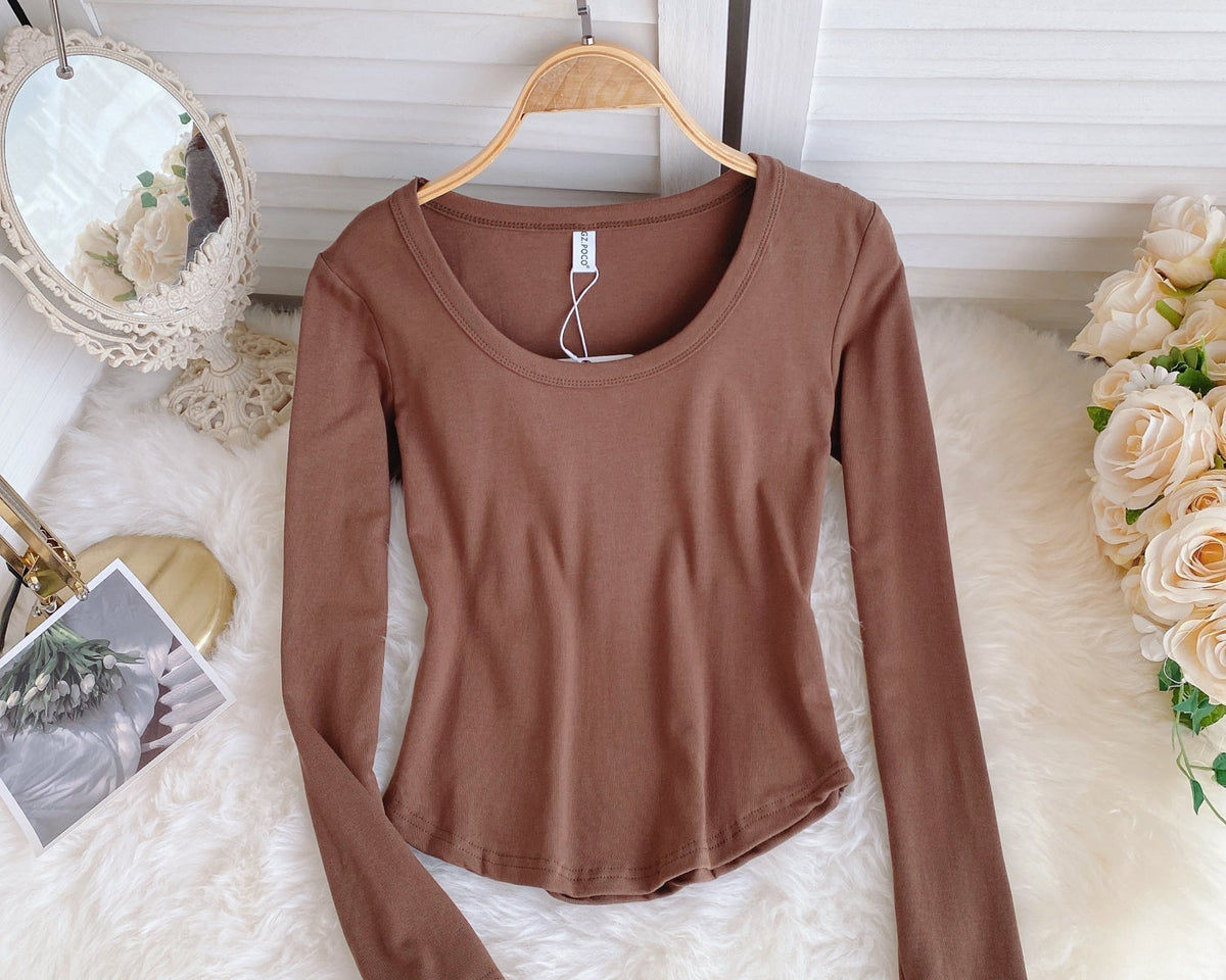 Basit Tasarım Şeker Renk T-Shirt