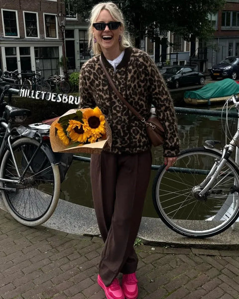 Amélie - Leopar Triko Hırka