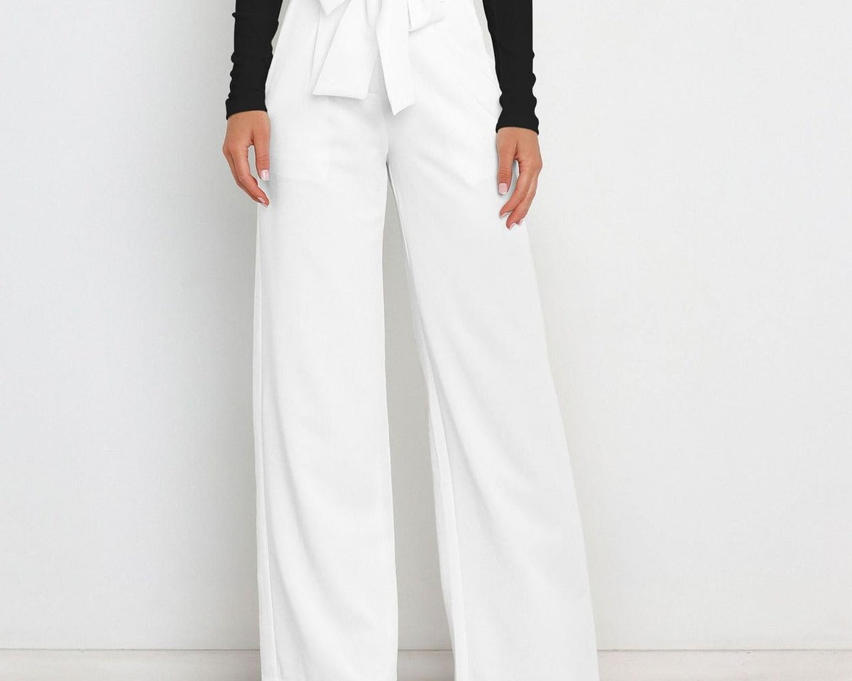 Chantal - Geniş Pantolon - Bağcıklı Kemeriyle