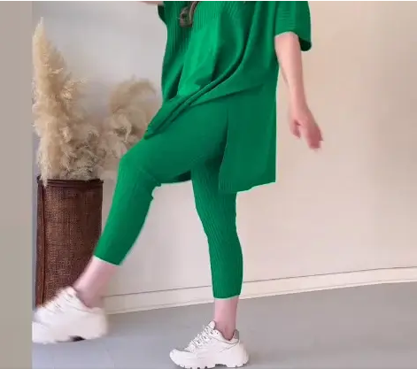 Asimetrik Oversize | Tunika Seti – Rahat & Şık