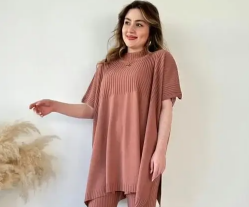 Asimetrik Oversize | Tunika Seti – Rahat & Şık