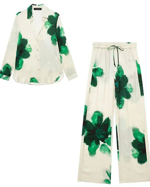 Anouk | Kapüşonlu Gömlek + Bol Paça Rahat Pantolon