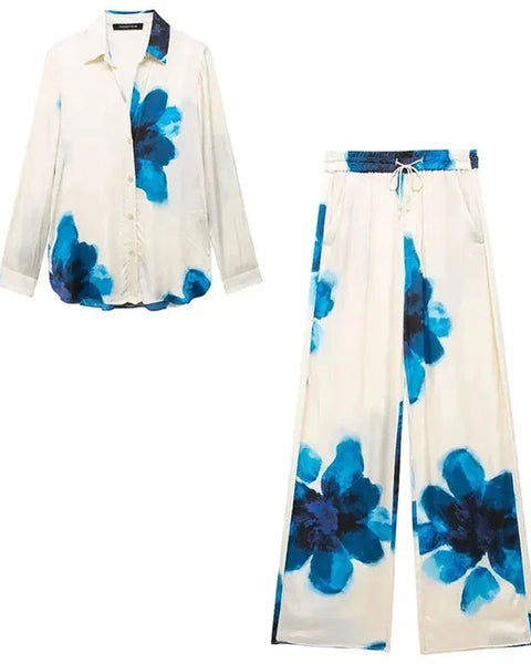 Anouk | Kapüşonlu Gömlek + Bol Paça Rahat Pantolon