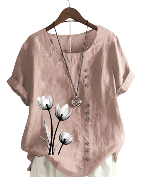 Belize Çiçek Baskılı Kadın Bluz