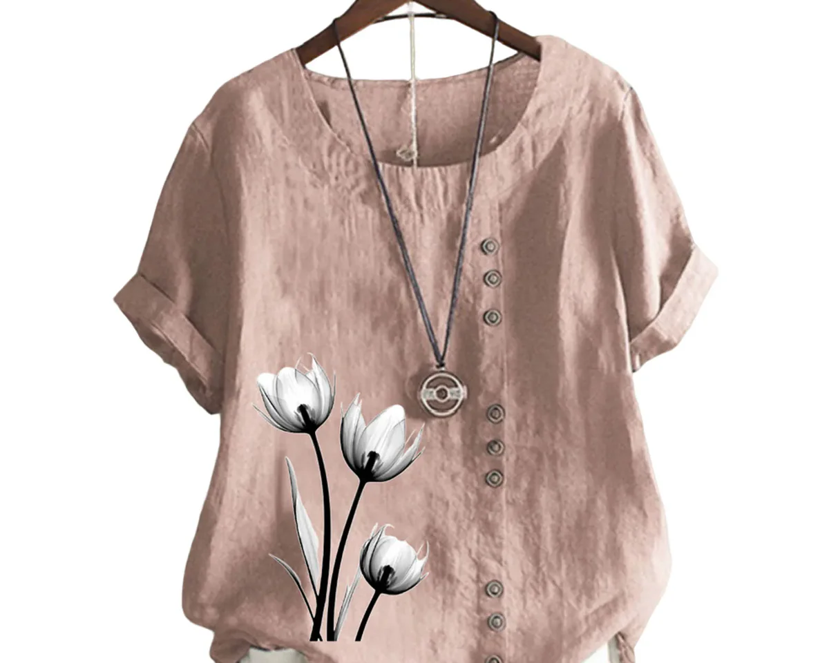 Belize Çiçek Baskılı Kadın Bluz