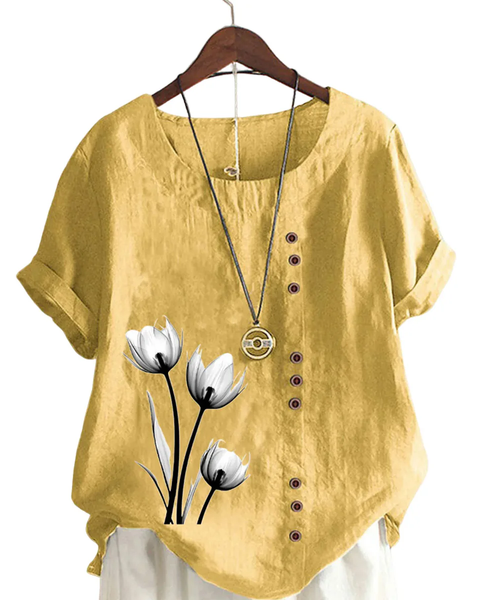 Belize Çiçek Baskılı Kadın Bluz