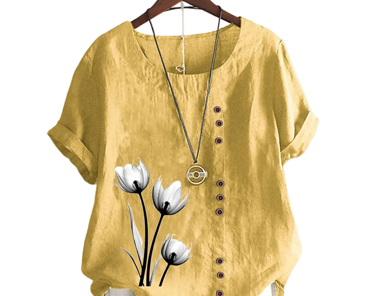 Belize Çiçek Baskılı Kadın Bluz