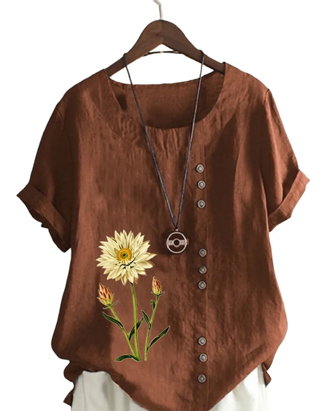 Belize Çiçek Baskılı Kadın Bluz