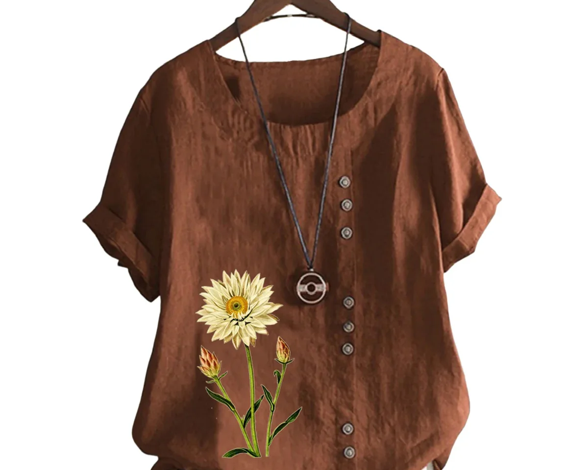 Belize Çiçek Baskılı Kadın Bluz