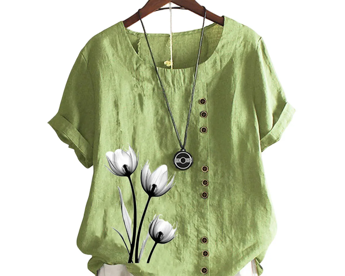 Belize Çiçek Baskılı Kadın Bluz