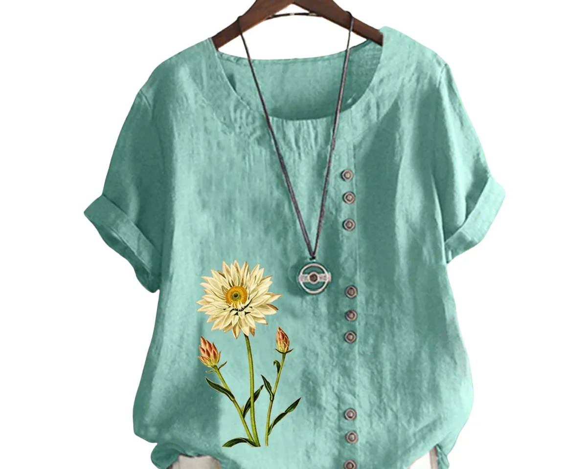 Belize Çiçek Baskılı Kadın Bluz