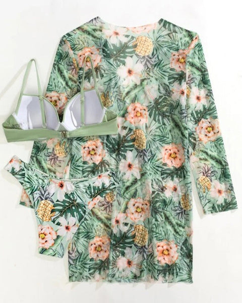 Bella – Tropikal Desenli Sarma Sütyen Bikini