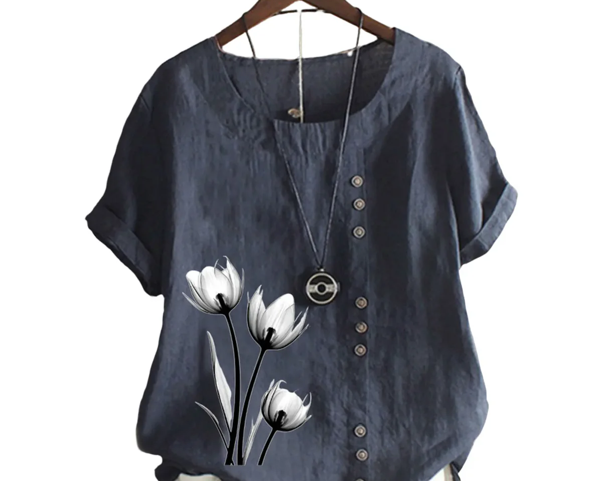 Belize Çiçek Baskılı Kadın Bluz