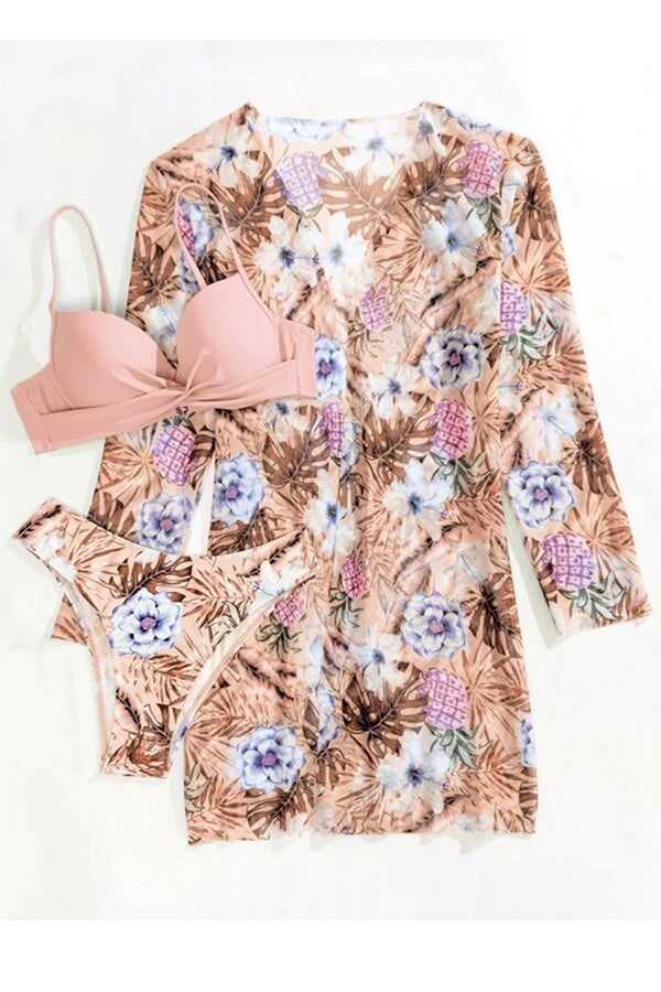 Bella – Tropikal Desenli Sarma Sütyen Bikini