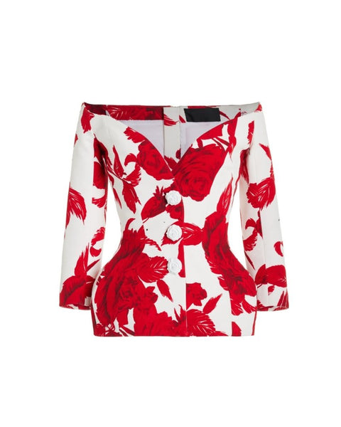 Çiçek Desenli "Cynthia" Askısız Set