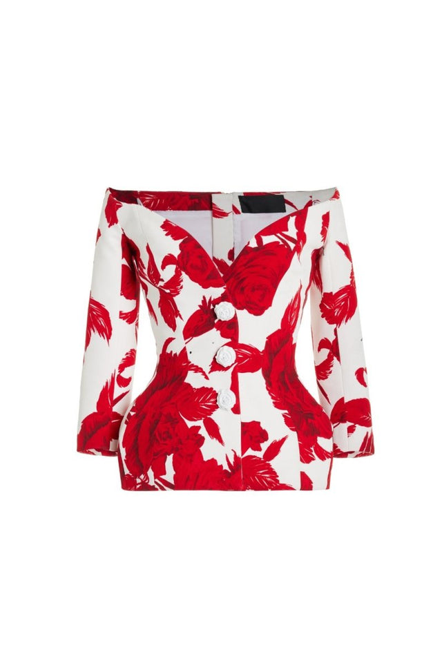 Çiçek Desenli "Cynthia" Askısız Set