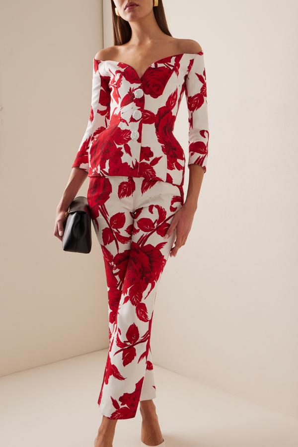 Çiçek Desenli "Cynthia" Askısız Set