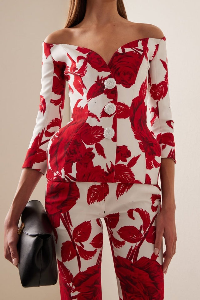 Çiçek Desenli "Cynthia" Askısız Set